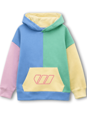 Swag Kids’ Hoodie – Multi-Color Blocks