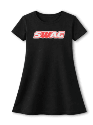 Swag Kids’ Tee Dress – SWAG Logo