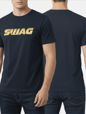 Gents Relax Tee with Gold Logo