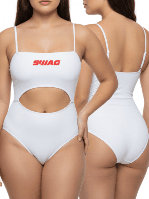 Thin Strap Deep Cut Swimsuit