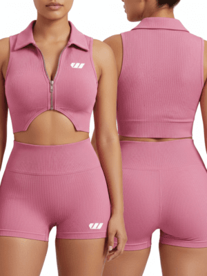 Seamless Crop Top and Short Pant