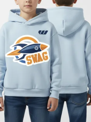 Kids Hoodie with Rocket
