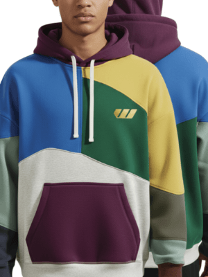Men's Colour Block Hoodie
