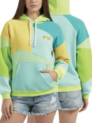 Ladies Colour Block Hoodie