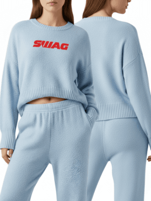 Sweater Sleepwear Top and Bottom